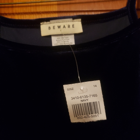 Blue Velvet Evening Gown | Large | Boutique - Picture 3 of 5